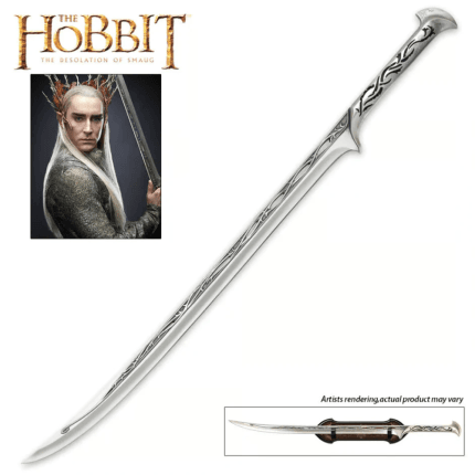 : Thranduil Sword The Hobbit From Lord Rings Sword LOT leather sheath Elvenking Long Sword Fantasy Engraved ,gift for him