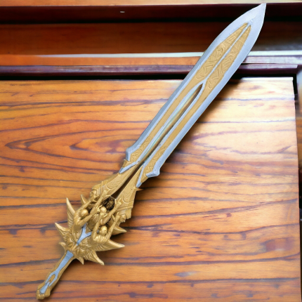 Handmade High Carbon Steel Sword, Best gift for Sword, Overall Length: 36 inches, Blade Length: 24 inches, Handle Material: Aluminum, Gift for her.
