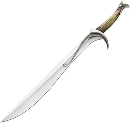 Orcrist Sword of Thorin Oakenshield | Replica "Goblin Cleaver" from The Hobbit | Officially Licensed | Wall Plaque, Overall Length: 38 inches, Blade Length: 25 inches, Gift for her.
