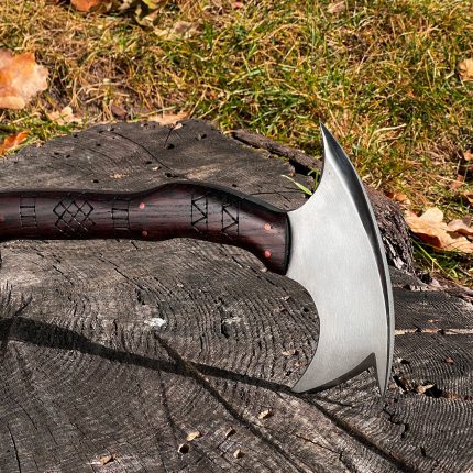 Throwing axe Tactical tomahawk Forged full tang tomahawk Combat axe with kydex or leather case