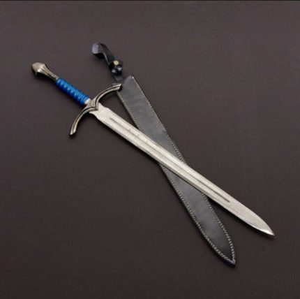 Hand Forged Damascus Steel Viking Sword Sharp Battle Ready Medieval Sword Gift