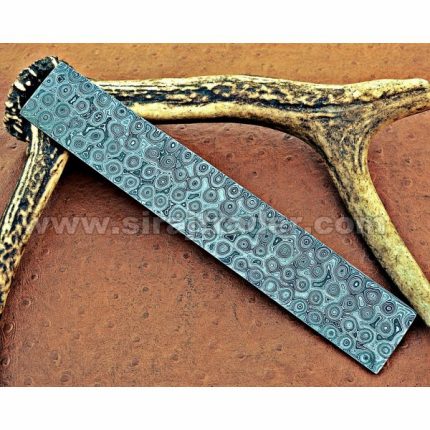 Handmade Damascus Steel Rain Drop Hunting Knife Blank Blade - Damascus Blank Blades - Damascus Steel Knife materials - Blank Blade with stunning pattern - Blades Maker Customizable Damascus Steel Blanks for Knifemakers
